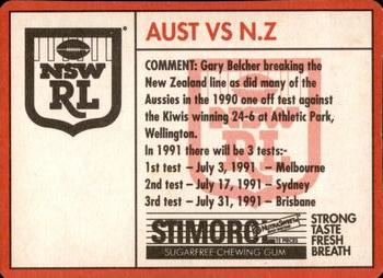 1991 Stimorol NRL #162 Australia Vs New Zealand Back